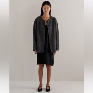 NWT Peche Vichy jacket soft Women's Gray Wool Coat